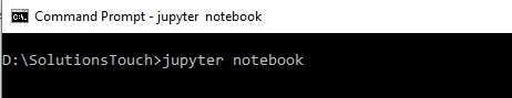 command to initialize jupyter notebook