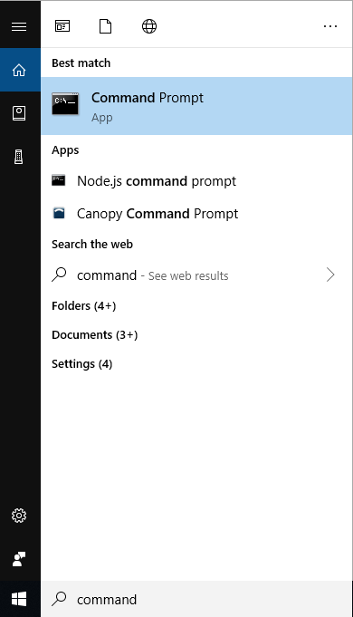 command prompt