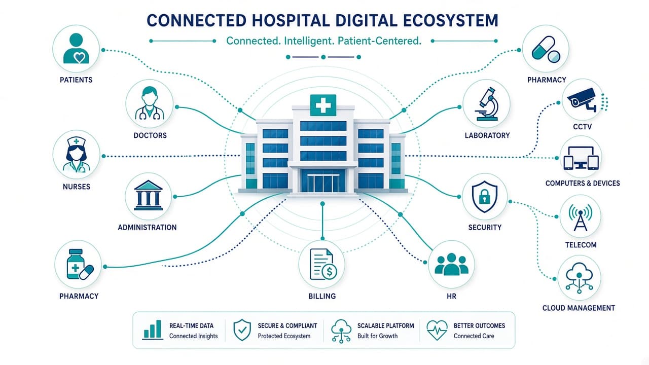 Connected digital hospital ecosystem