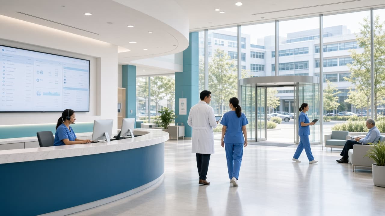 Modern digital hospital technology environment