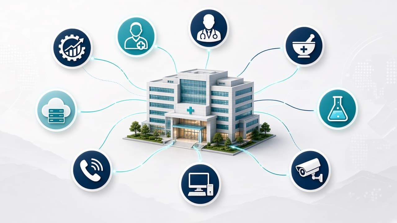Hospital technology ecosystem connected across departments
