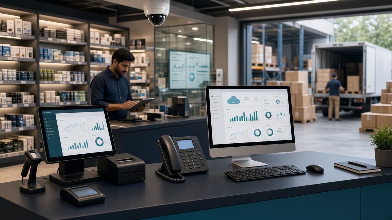 Retail store warehouse POS security and cloud technology ecosystem