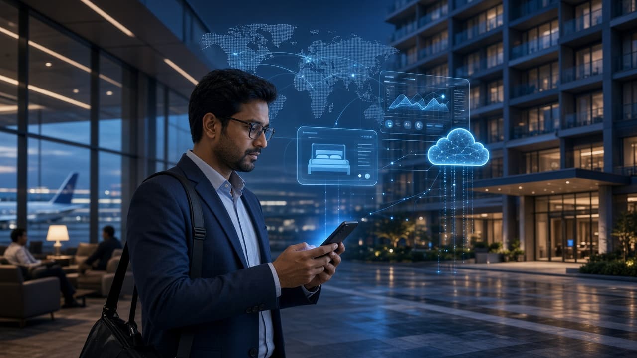 Travel technology ecosystem combining travel operations and digital systems