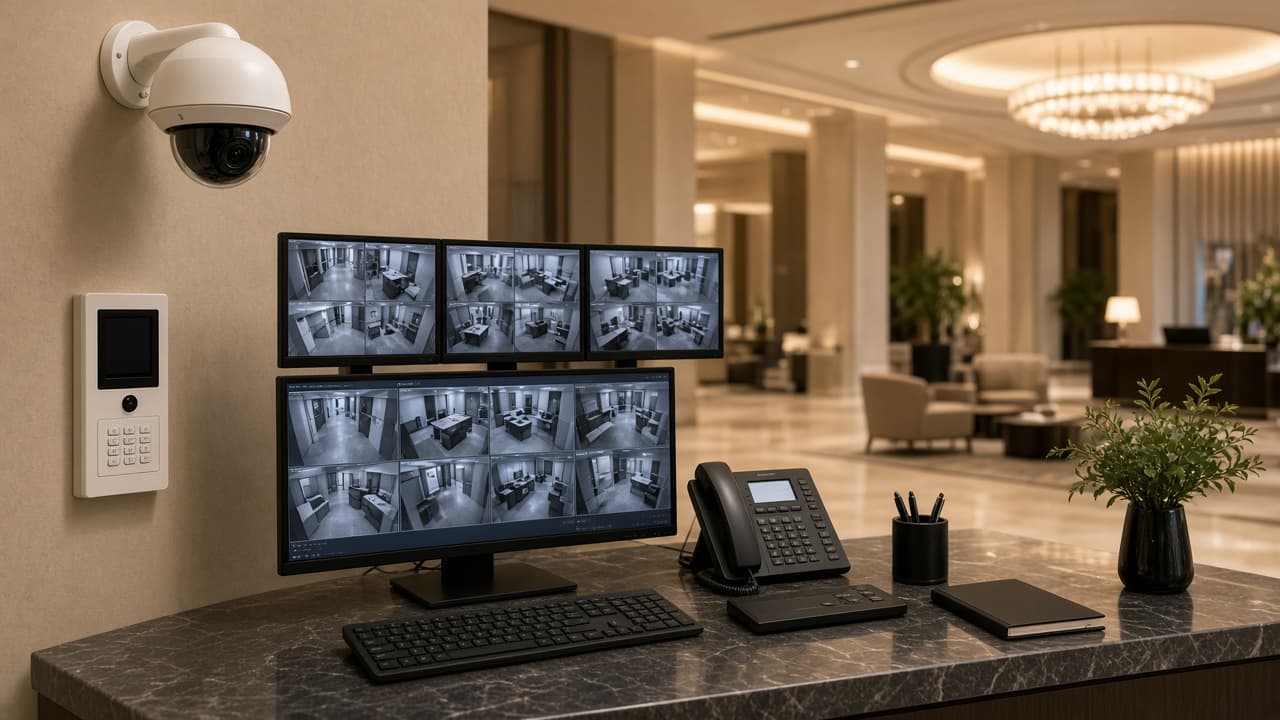 Hotel and travel facility CCTV and security monitoring